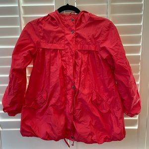Peach Kids Puffy Wind Breaker Rain Jacket